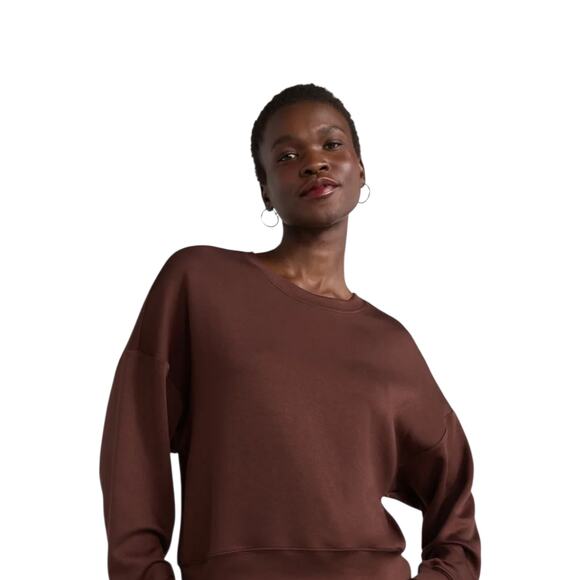 Scoop Womens size M Ultimate Scubaknit Cropped Grungecore Sweatshirt Drop Sleeve - Picture 1 of 11